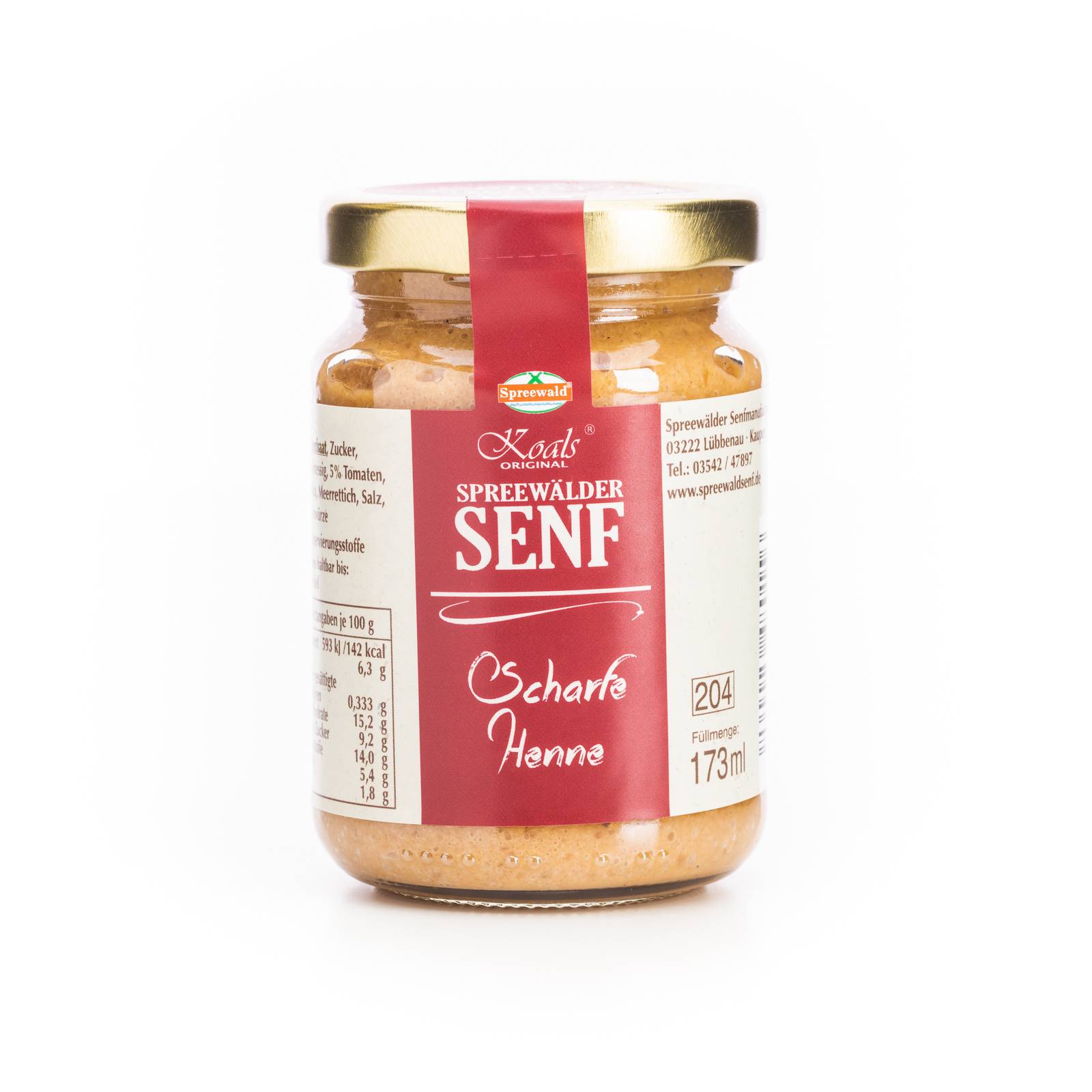 l_spreewaelder_senf_scharfe_henne Gewürze - Spree­wälder Senf Scharfe Henne - Hofladen Altkö